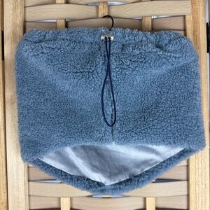 Anthropologie Slate Blue Fleece Wrap
